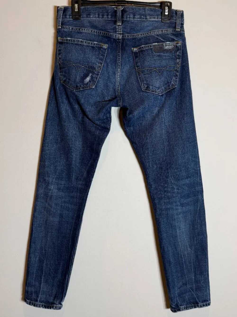 Polo Ralph Lauren The Sullivan Slim Distressed Denim Jeans Men's 29x30 Dark Wash